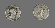 Denarius (Coin) Portraying Emperor Trajan, 103-111. Creator: Unknown.