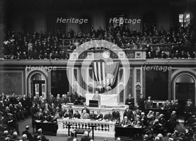 Wilson Before Congress...1913. Creator: Harris & Ewing.