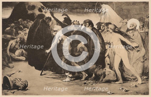 Le Chemin de la Mort (The Path of Death), c. 1898. Creator: Trigoulet, Eugène (1867-1910).