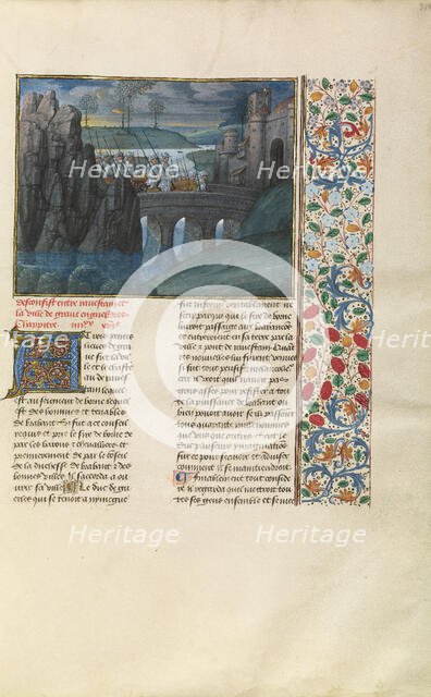 The Soldiers of Brabant Entering Ravenstein; Chroniques (Book Three), about 1480-1483. Creator: Master of the Getty Froissart.