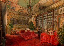 Interior, Mid of the 19th cen.. Artist: Ivanov, Anton Ivanovich (1818-1864)