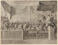 Charles II with His Council, published 1660. Creator: Unknown.