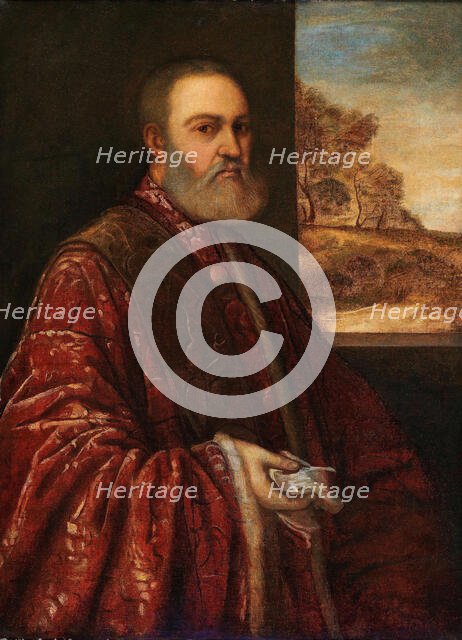 Portrait of Procurator Alessandro Contarini, ca. 1540-1545. Creator: Titian, (School)  .