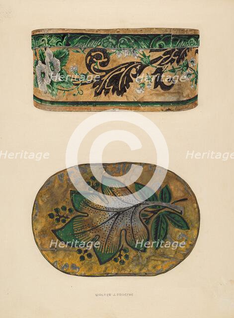 Hat Box, c. 1937. Creator: Walter Praefke.