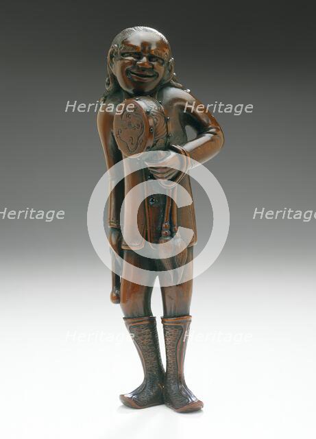 Foreign Drum Master, Late 18th-early 19th century. Creator: Tanaka Minko.