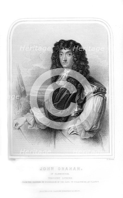 John Graham of Claverhouse, 1st Viscount Dundee, Scottish Jacobite commander, (1870).Artist: S Freeman