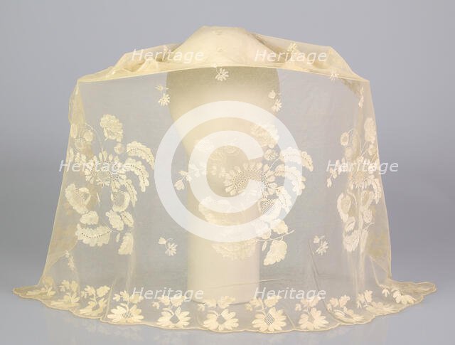 Wedding veil, British, 1846. Creator: Unknown.