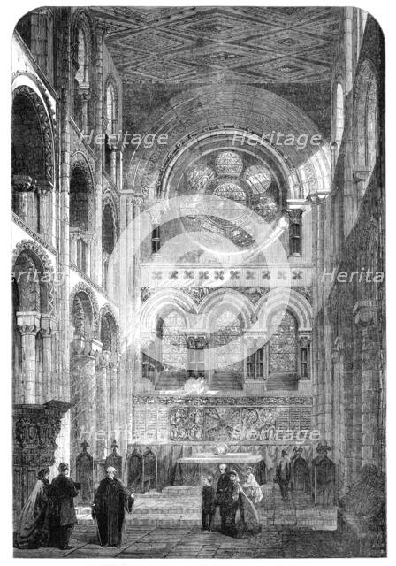 The Abbey Church of Waltham Holy Cross: the new East End, 1861. Creator: Unknown.