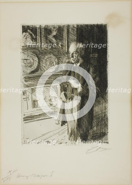 Henry Marquand, 1893. Creator: Anders Leonard Zorn.