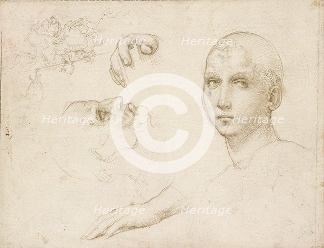 Studies for the Trinity of San Severo, early 16th century. Artist: Raphael.