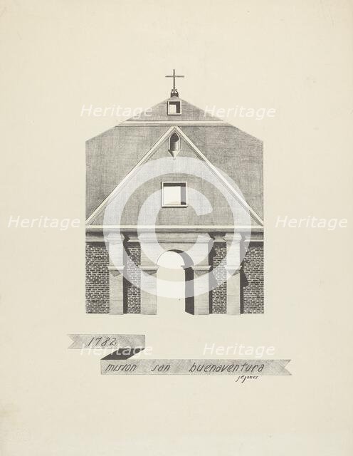 Mision San Buenaventura, 1935/1942. Creator: James Jones.
