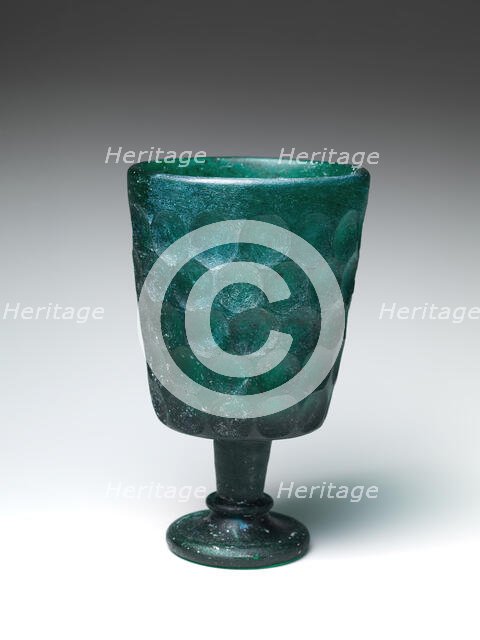 Footed Goblet, Iran, 7th-8th century. Creator: Unknown.