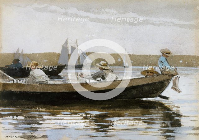 Boys in a Dory, 1873. Creator: Winslow Homer.