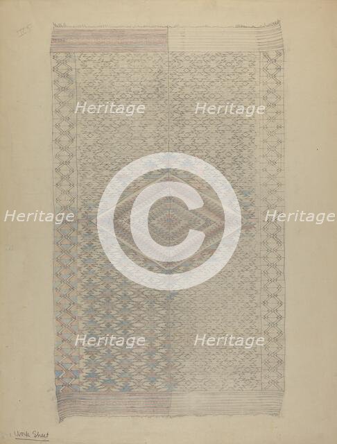 Textile, 1935/1942. Creator: Unknown.