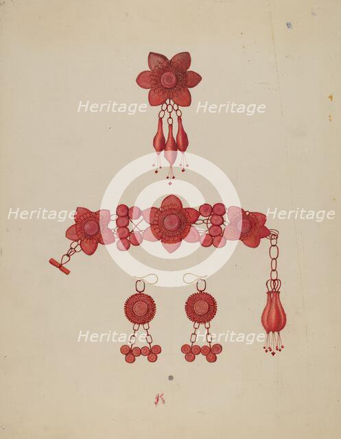 Horsehair Jewelry, c. 1937. Creator: William High.