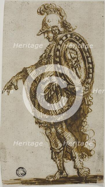 Standing Warrior with Shield, n.d. Creator: Stefano della Bella.