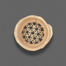 Clay filter with geometric design, Fatimid dynasty (969-1171), 11th-12th century. Creator: Unknown.
