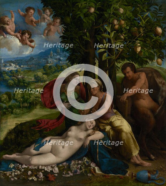 Mythological Scene, about 1524. Creator: Dosso Dossi.