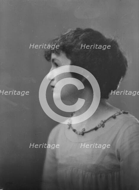 Byrne, H., Miss, portrait photograph, 1917 June 5. Creator: Arnold Genthe.