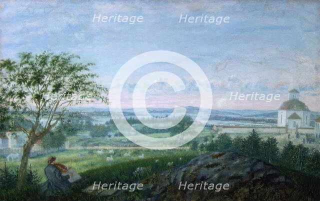 View towards the Church at Vang, 1863. Creator: Matthias Stoltenberg.