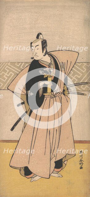 The Actor Ichikawa Omezo as a Samurai with Two Swords, 1743-1812. Creator: Katsukawa Shunko.