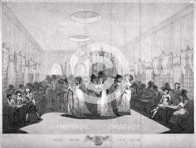 Interior view of the Dog and Duck Inn, St George's Fields, Southwark, London, 1789. Artist: Anon
