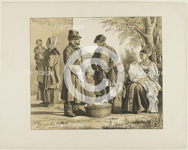 Scenes from Russian Folk Life, n.d. Creator:  Ignatii Stepanovich Shchedrovski.