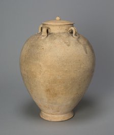 Covered Jar with Loop Handles, Tang dynasty (618-906), 8th century. Creator: Unknown.