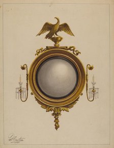 Mirror (one of a pair), 1936. Creator: Ferdinand Cartier.