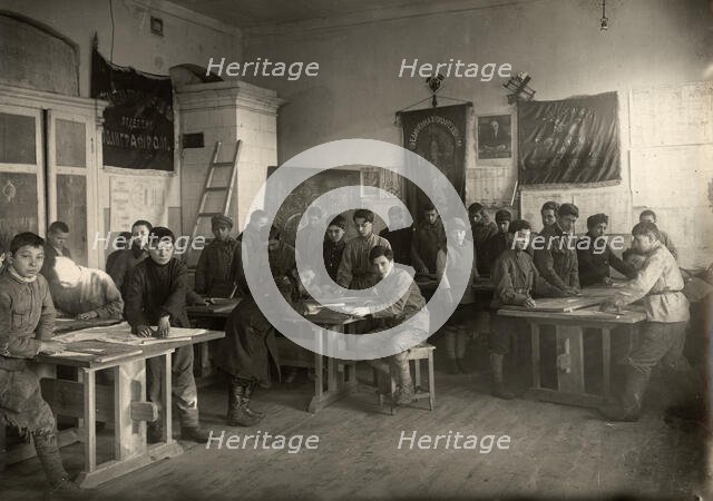 Minsk: United Jewish Vocational School. Drawing lesson, 1920-1929. Creator: Unknown.