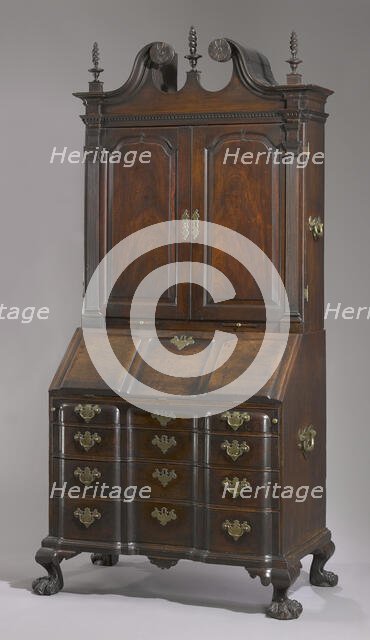 Desk And Bookcase, c1770. Creator: Unknown.