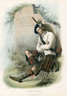 Macdonald of Glenco,from The Clans of the Scottish Highlands, pub. 1845 (colour lithograph)