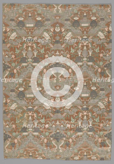 Length of Woven Silk, Netherlands, 1730s. Creator: Unknown.