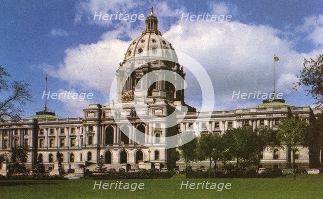 Minnesota State Capitol, St Paul, Minnesota, USA, 1949. Artist: Unknown