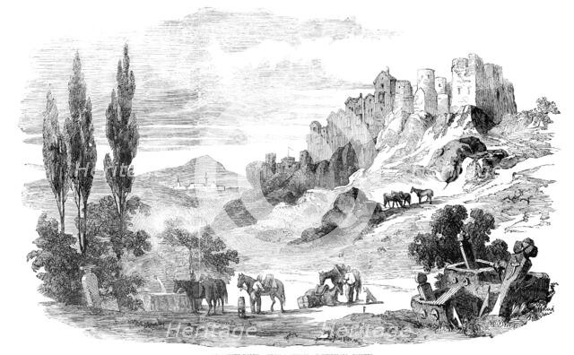 Tchoufout-Kaleh - from a sketch by Willibald Richter, 1856.  Creator: Unknown.