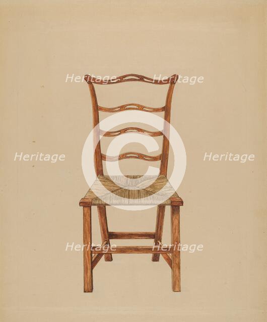 Side Chair, 1935/1942. Creator: Hans Westendorff.