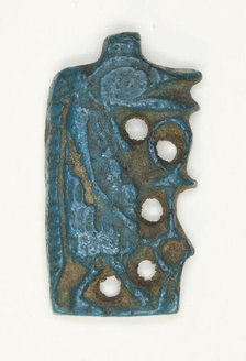 Amulet of the Goddess Tawaret (Thoeris) in Profile, Egypt, New Kingdom, Dynasties 18-20 (abt 1550... Creator: Unknown.