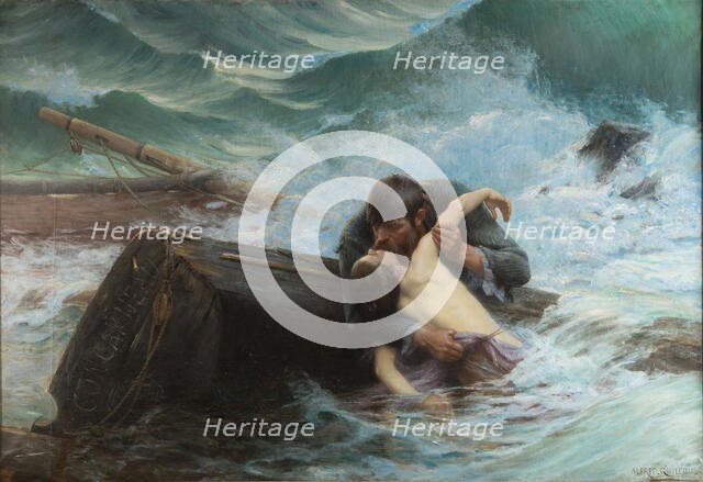 Goodbye!, 1892. Creator: Guillou, Alfred (1844-1926).