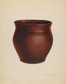 Pot, c. 1938. Creator: Nicholas Amantea.