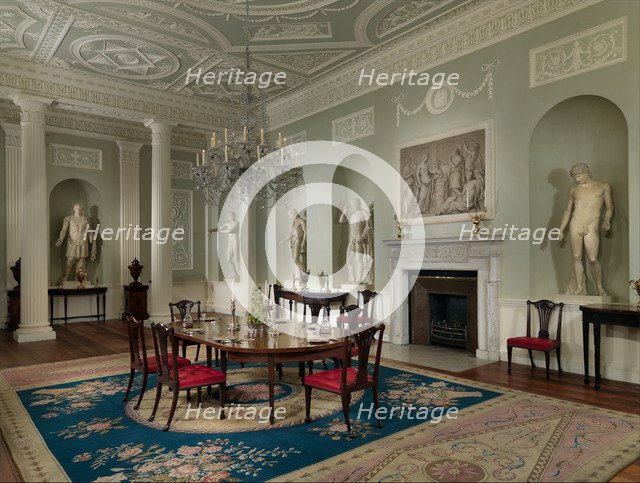 Dining room from Lansdowne House, London, 1767-1769. Artist: Adam, Robert (1728-1792)
