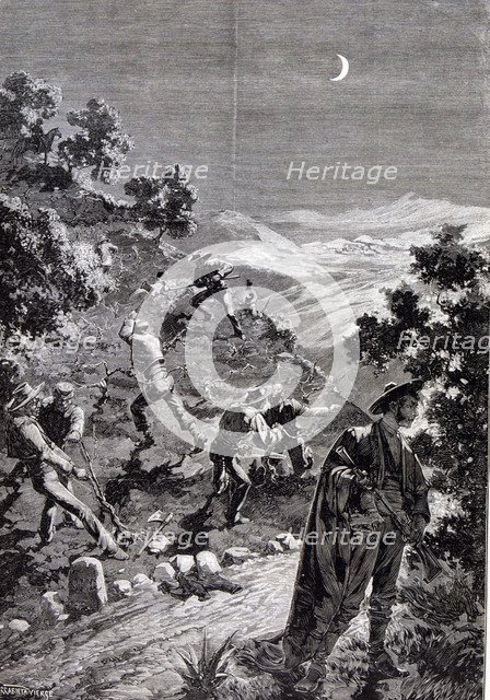 Anarchist movement of the Black Hand in Cadiz, destroying the vines between Arcos and Villamartin…