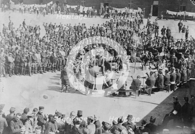 German Prison Camp, between c1915 and c1920. Creator: Bain News Service.