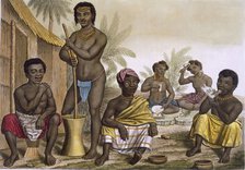Natives of the Muchicongo Tribe, Near Luanda, Congo, Vol II, c1820-30. Creator: Italian School (19th Century).