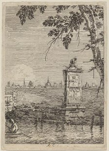 The Little Monument, c. 1735/1746. Creator: Canaletto.