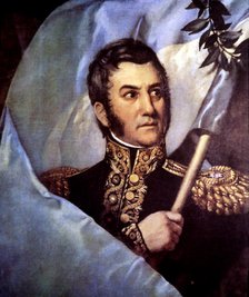 Jose de San Martin (1777-1850), Argentine general and politician, architect of of the Latin Ameri…