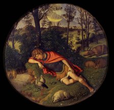 Sleeping Endymion, 1505-1508. Artist: Cima da Conegliano, Giovanni Battista (ca. 1459-1517)