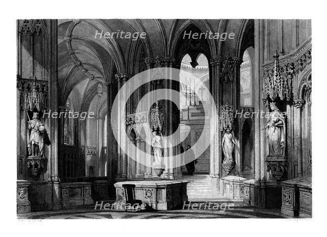 Mausoleum of the Orleans family, Chapel of Dreux, France, 1875. Artist: Henry Adlard