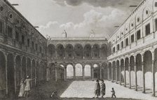 Interior of the Alcázar fortress, Toledo, Spain, 1853. Creator: Antonio Roca Sallent.