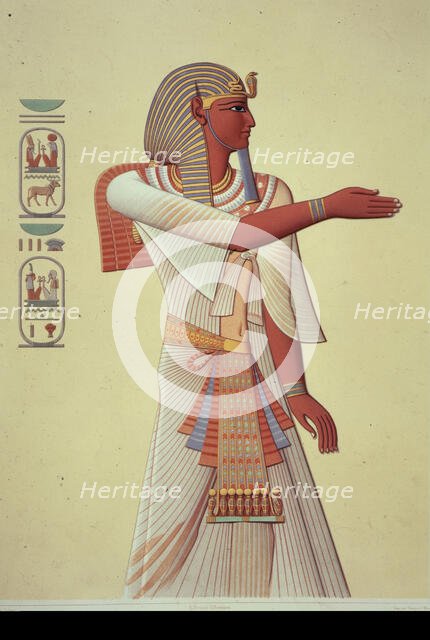 Portrait of Pharaoh Mienptah Hotephimat, 1878-1879.  Creator: Unknown.