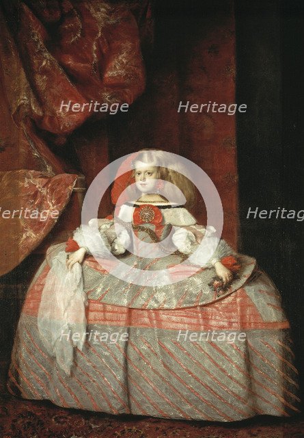 Portrait of the Infanta Margaret Theresa, ca 1665. Artist: Martínez del Mazo, Juan Bautista (1605-1667)